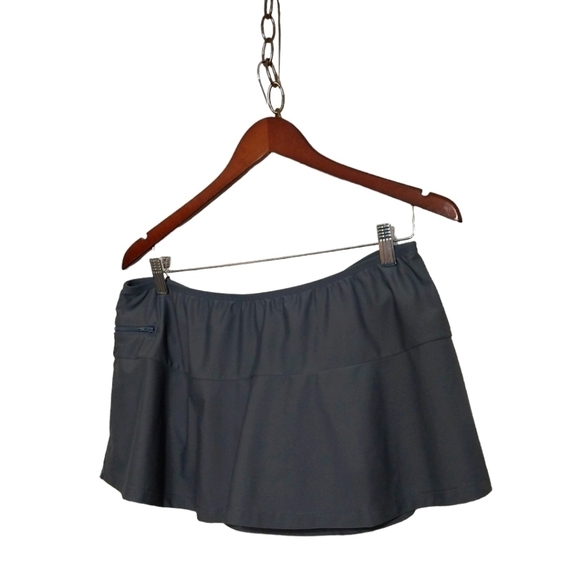 BCG Gray Skirted Swim Bottoms Sz 12 - Picture 1 of 5